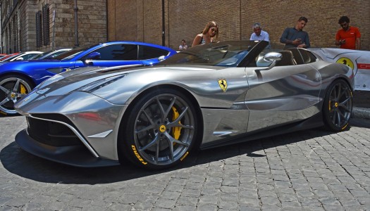 Rare Silver Ferrari F12 TRS spotted in Rome