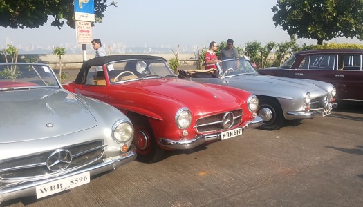 Mercedes-Benz classic car rally on December 13, 2015