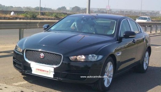 Jaguar XE spotted on Indian roads prior to Auto Expo 2016 launch