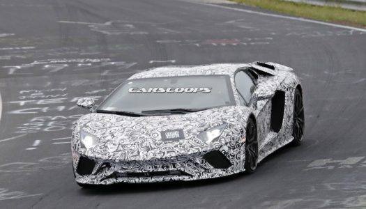 Lamborghini Aventador facelift spied at Nurburgring