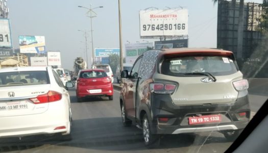 Mahindra KUV100 Electric spied testing. Will launch next year
