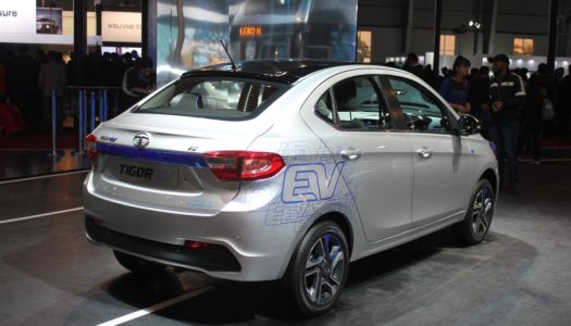 Tata Tigor EV and Tiago EV showcased at Auto Expo 2018