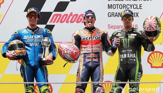 MotoGP 2018: Marquez takes victory at Sepang as Rossi crashes