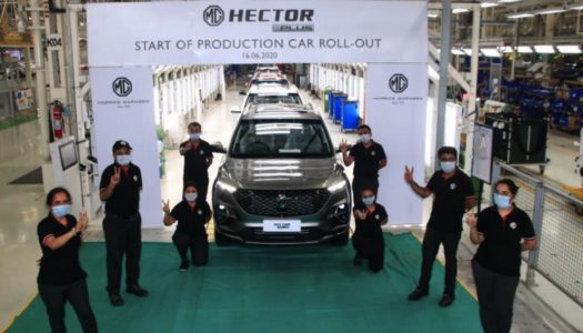 MG Hector Plus production begins in India. Launch in July 2020