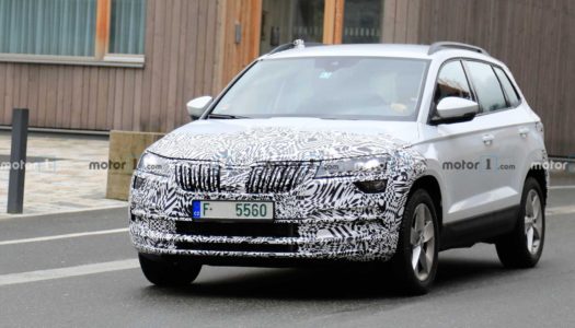 Skoda Karoq facelift spied testing for the first time