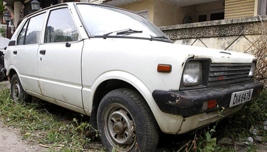 Very first Maruti 800 lies abandoned