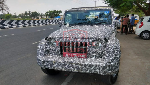 Pics: Next gen Mahindra Thar spied testing. Interiors revealed